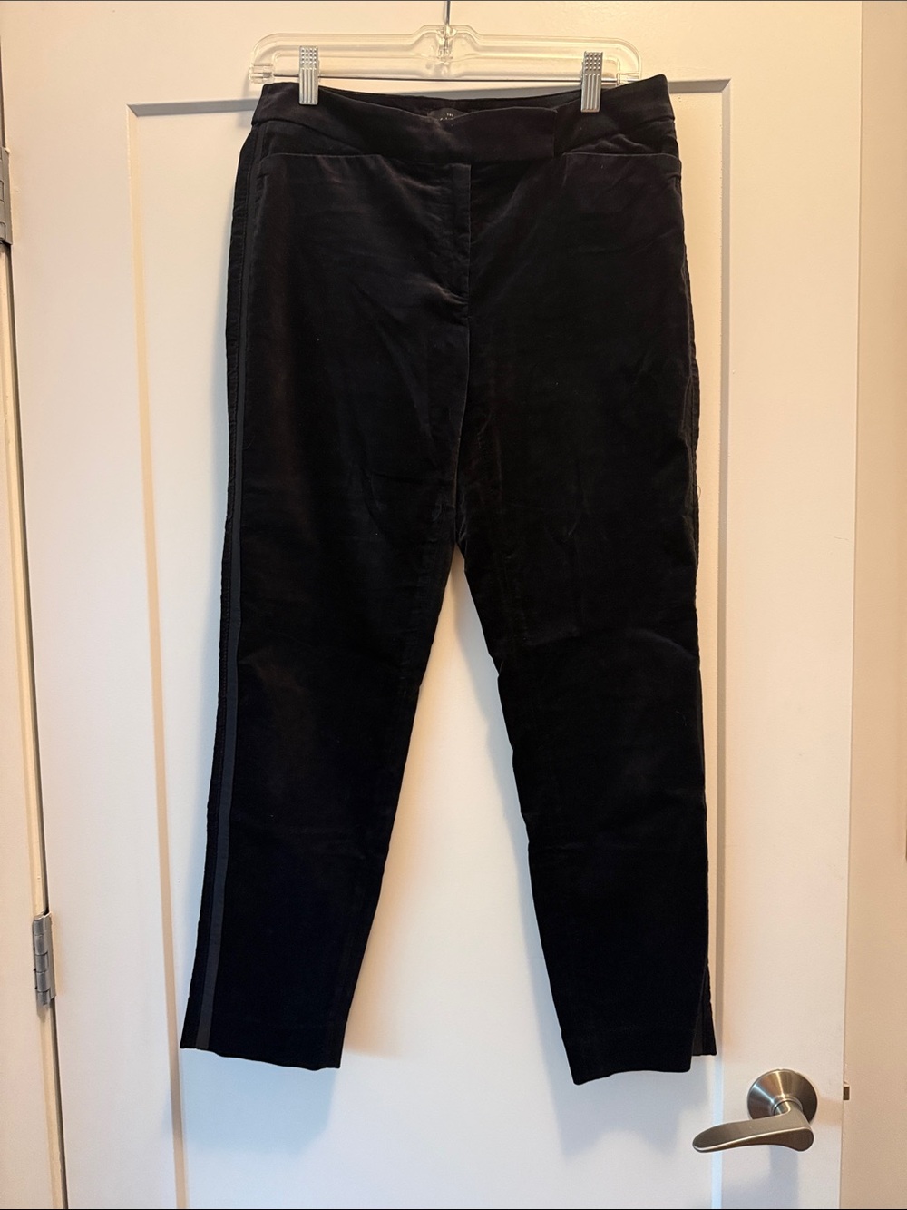 White House Black Market Black Straight-Leg Corduroy Pants